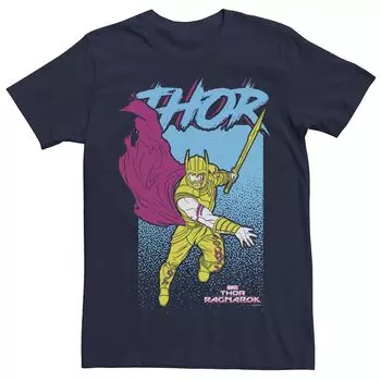 Мужская футболка неонового цвета с графическим рисунком Thor Ragnarok Marvel