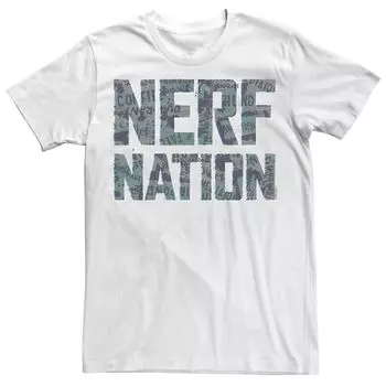Мужская футболка Nerf Nation с текстовым наполнением Licensed Character