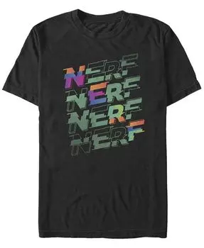 Мужская футболка Nerf Stack с короткими рукавами и круглым вырезом Fifth Sun, черный