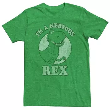 Мужская футболка "Нервная" Disney/Pixar's Toy Story Rex Licensed Character, цвет Kelly Heather
