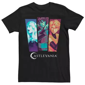 Мужская футболка Netflix Castlevania Trio со вставками Licensed Character