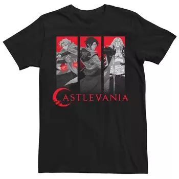 Мужская футболка Netflix Castlevania Trio со вставками Licensed Character