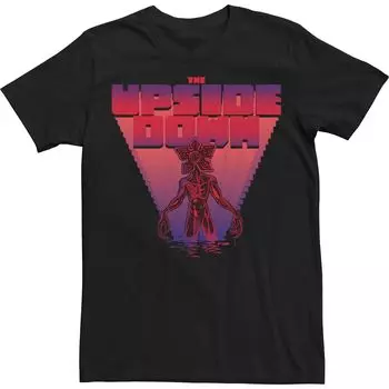Мужская футболка Netflix Stranger Things: перевернутая 8-битная футболка Demogorgon Licensed Character