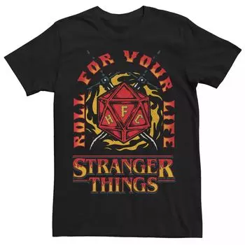 Мужская футболка Netflix Stranger Things Roll For Your Life с додекаэдром Licensed Character