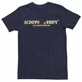Мужская футболка Netflix Stranger Things Scops Ahoy Ice Cream Parlor Licensed Character