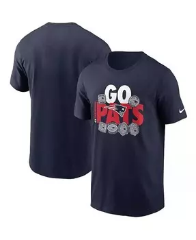 Мужская футболка New England Patriots Hometown Collection 6x Nike, синий