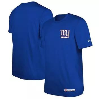 Мужская футболка New Era Royal New York Giants 2024 для тренировочного лагеря НФЛ, цвет Gia Blue
