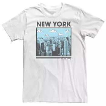 Мужская футболка New York The Big Apple Skyline Licensed Character