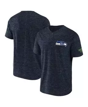 Мужская футболка nfl x darius rucker collection by college navy seattle seahawks slub henley Fanatics, синий