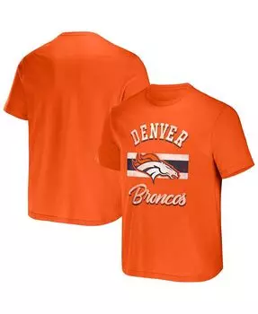Мужская футболка nfl x darius rucker collection by orange denver broncos в полоску Fanatics