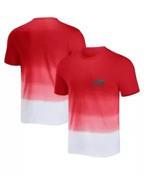 Мужская футболка nfl x darius rucker collection by red, white buffalo bills dip dye pocket Fanatics, мульти