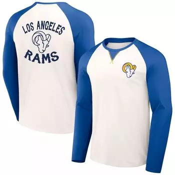 Мужская футболка NFL x Darius Rucker Collection от Fanatics Cream/Royal Los Angeles Rams футболка реглан с длинными рукавами