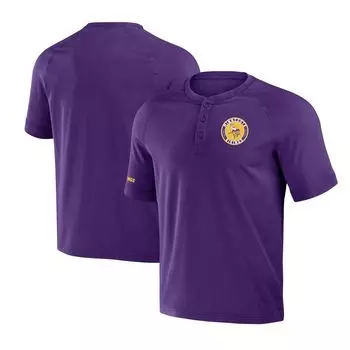 Мужская футболка NFL x Darius Rucker Collection от Fanatics Purple Minnesota Vikings, потертая футболка Хенли с регланом
