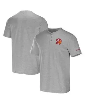 Мужская футболка nfl x darius rucker от heather grey tampa bay buccaneers henley Fanatics, мульти
