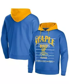 Мужская футболка nfl x staple blue los angeles chargers oversized gridiron vintage-like wash pullover hoodie NFL Properties, синий
