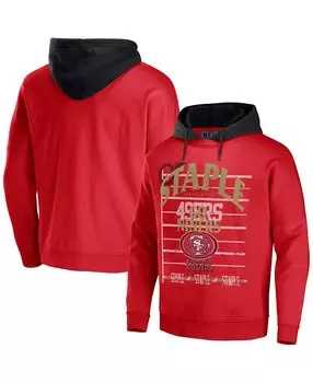 Мужская футболка nfl x staple red san francisco 49ers oversized gridiron vintage-like wash pullover hoodie NFL Properties, красный