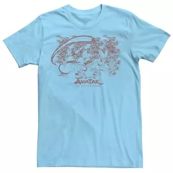 Мужская футболка Nickelodeon Avatar: The Last Airbender Group Action Pose Tee Licensed Character