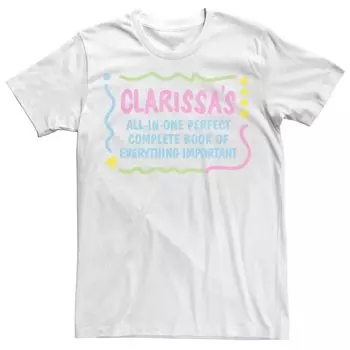 Мужская футболка Nickelodeon Clarissa объясняет все это идеальная полная книга Licensed Character