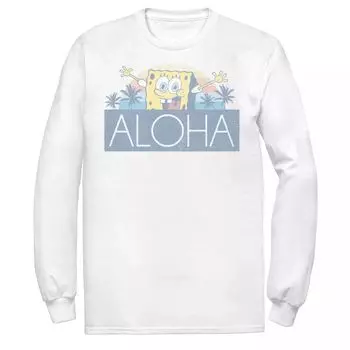 Мужская футболка Nickelodeon SpongeBob SquarePants Aloha Vintage Sunset Licensed Character