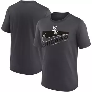 Мужская футболка Nike Anthracite Chicago White Sox Swoosh Town Performance