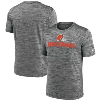 Мужская футболка Nike Anthracite Cleveland Browns Blitz Velocity Modern Performance, цвет Brn Grey