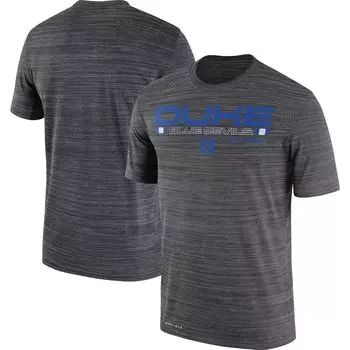 Мужская футболка Nike Charcoal Duke Blue Devils Velocity Legend Dri-Fit Performance