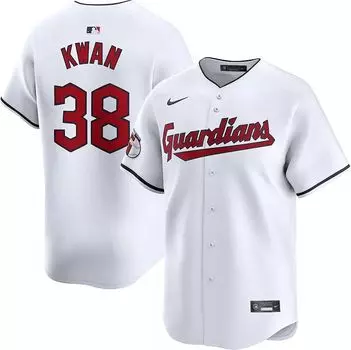Мужская футболка Nike Cleveland Guardians Steven Kwan #38 White Limited Vapor