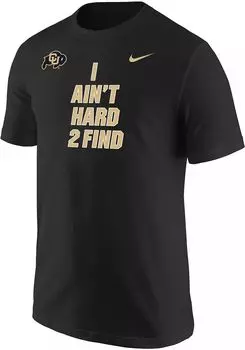 Мужская футболка Nike Colorado Buffaloes Black Hard 2 Find
