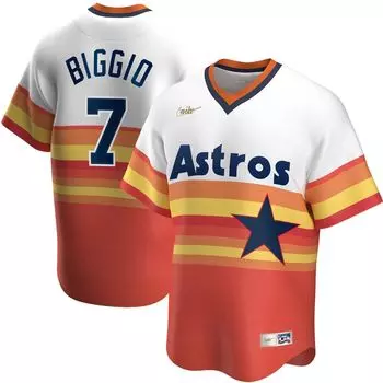 Мужская футболка Nike Craig Biggio White Houston Astros Home Cooperstown Collection Player