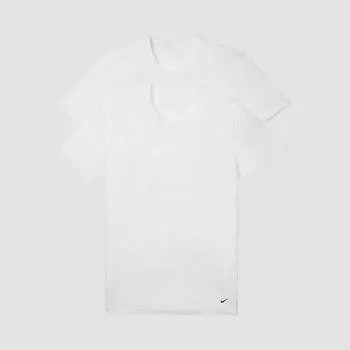 Мужская футболка Nike Everyday из эластичного хлопка (2 шт.), белый