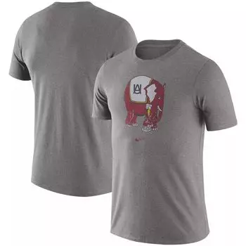 Мужская футболка Nike Heathered Grey Alabama Crimson Tide Old-School Logo Tri-Blend