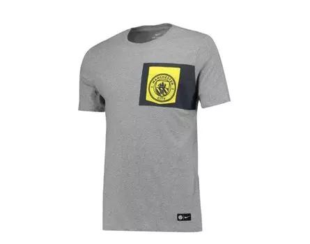 Мужская футболка Nike MSFC Manchester City Crest, серый