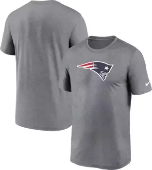 Мужская футболка Nike New England Patriots Legend Logo Heather Grey