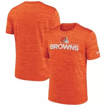 Мужская футболка Nike Orange Cleveland Browns Blitz Velocity Modern Performance, цвет Brn Orange