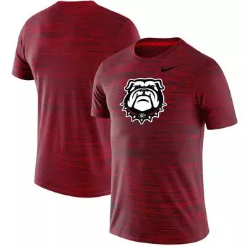 Мужская футболка Nike Red Georgia Bulldogs Secondary Logo Velocity Legend Performance