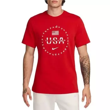 Мужская футболка Nike Red Team USA Premium Essentials Icon, цвет Usa Red