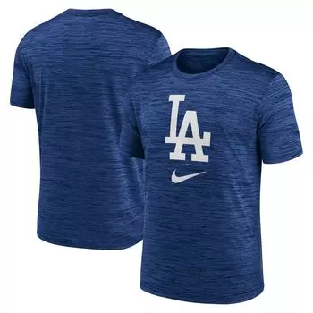 Мужская футболка Nike Royal Los Angeles Dodgers с логотипом Velocity Performance