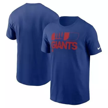 Мужская футболка Nike Royal New York Giants Air Essential, цвет Gia Blue