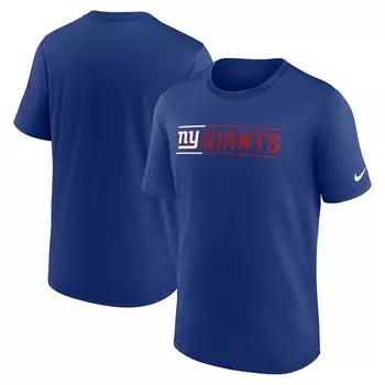 Мужская футболка Nike Royal New York Giants Exceed Performance, цвет Gia Blue