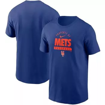 Мужская футболка Nike Royal New York Mets Primetime Property Of Practice