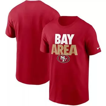 Мужская футболка Nike Scarlet San Francisco 49ers Hometown Collection Bay Area