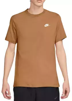 Мужская футболка Nike Sportswear Club, цвет Flax