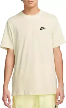 Мужская футболка Nike Sportswear Club, цвет Sail/Black