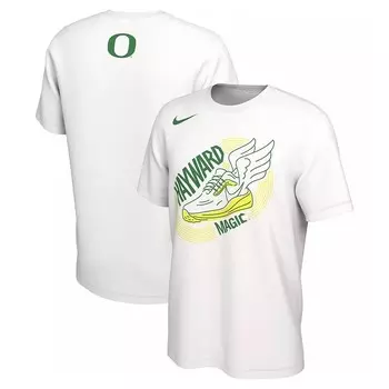 Мужская футболка Nike White Oregon Ducks Track & Field Hayward Magic, цвет Uoo White