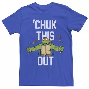 Мужская футболка Ninja Turtles 'Chuk This Out Michelangelo с короткими рукавами Licensed Character