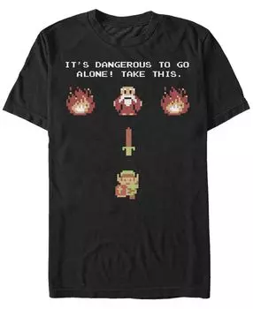Мужская футболка nintendo legend of zelda classic take this с коротким рукавом Fifth Sun, черный