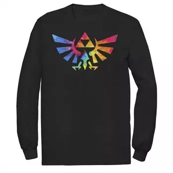 Мужская футболка Nintendo Legend of Zelda Triforce с символом тай-дай Licensed Character