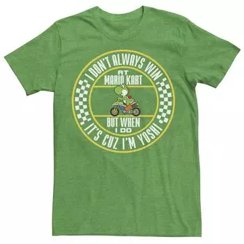 Мужская футболка Nintendo Mario Kart Winning As Yoshi Tee Licensed Character