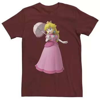 Мужская футболка Nintendo Princess с персиковым портретом Licensed Character