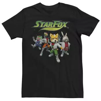 Мужская футболка Nintendo Star Fox 64 Retro Group Licensed Character